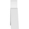 Ekena Millwork Archdale Architectural Grade PVC Gable Bracket, 96"W x 16"H x 4"D x 6"F, 4/12 Pitch GBP096X16X0406ARC00 - alternate 2